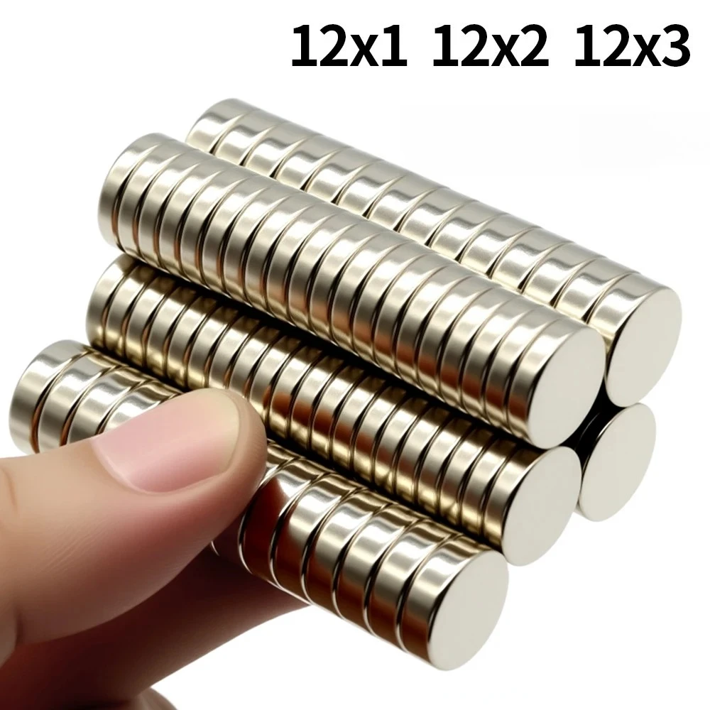 Fridge Magnet 12x1/12x2 12x3MM Round Magnet Office Whiteboard Workshop Circle Magnet DIY Organize Small Parts Used Repeatedly