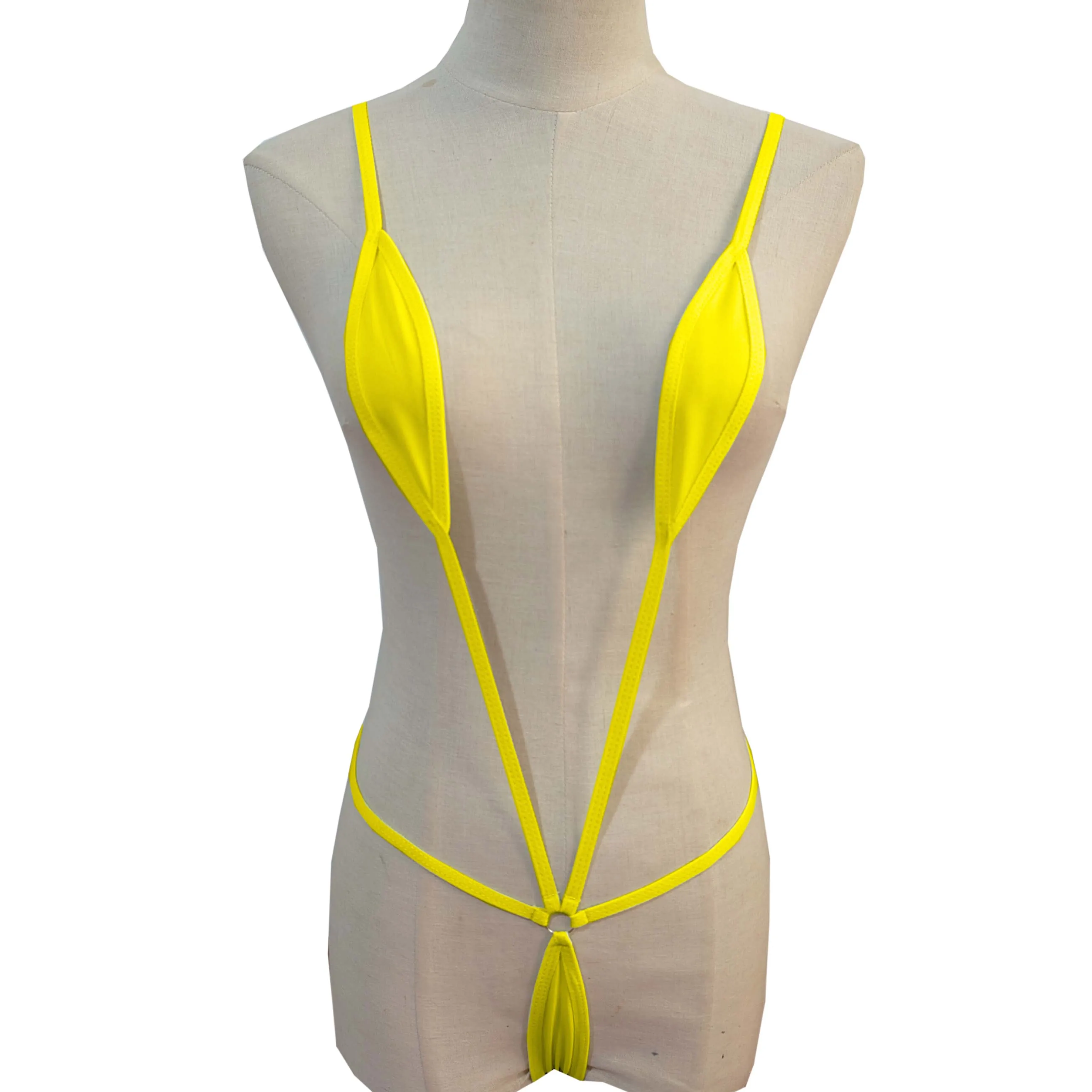 Sexy Japanese Style Three-Point One-Piece Swimsuit Deep V Bikini Seductive Underwear Set for Adults Cross-Border - Image 6