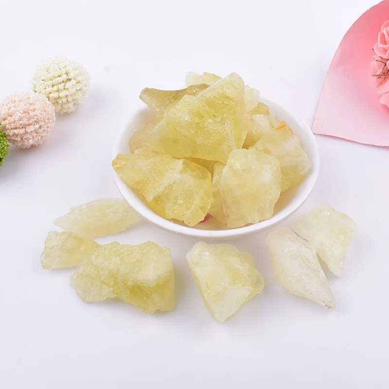 100g Natural Crystal Citrine Raw Crystals Reiki Healing Stone Ore Mineral Specimen Home Decor Fish Tank Decoration DIY Gift
