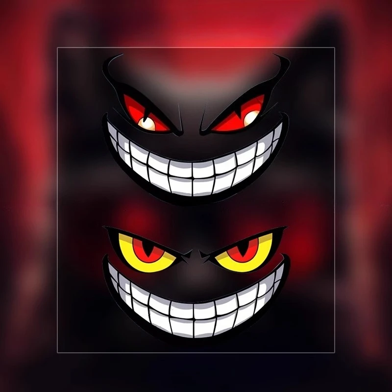 Demon Waterproof Vinyl Decal, Universal Sticker for Motorcycle Fuel Tank Helmet Scooter Decor