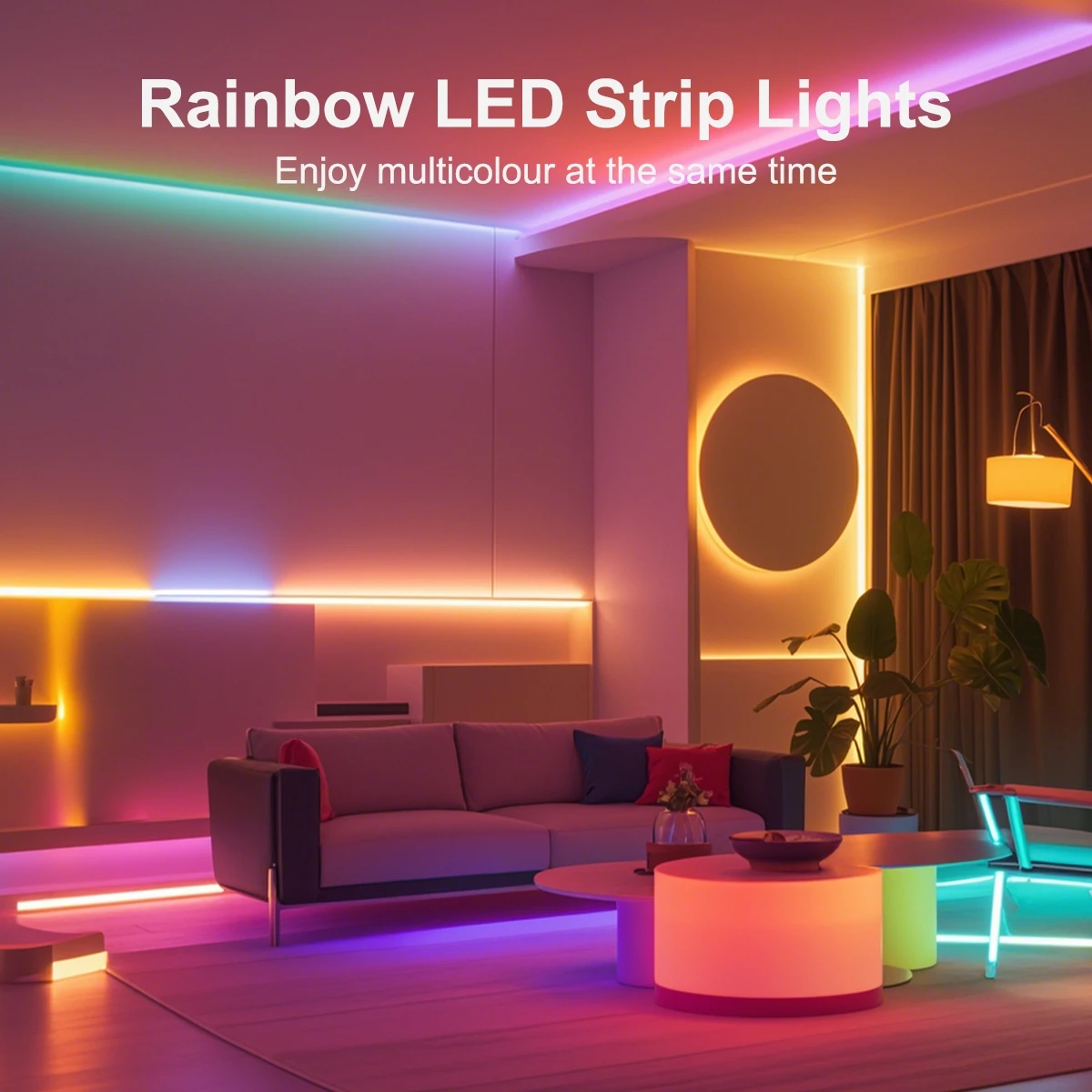 Smart WIFI Neon LED Strip Light USB 5V RGBIC Dreamcolor Chasing Neon LED Tape Light Room Decor Work with Alexa Google Assistant