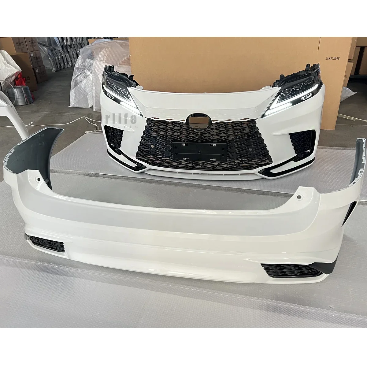 Body kits for Lexus RX 2009-2015 year upgrade 2023 F sport model include headlights front bumper assembly rear bumpers grilles