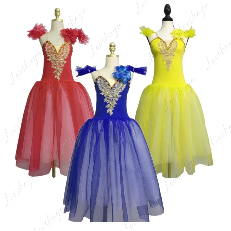 

Children's Dance Dress Costume Swan Lake Adult Ballet Dress Slip Swan Girl Puff