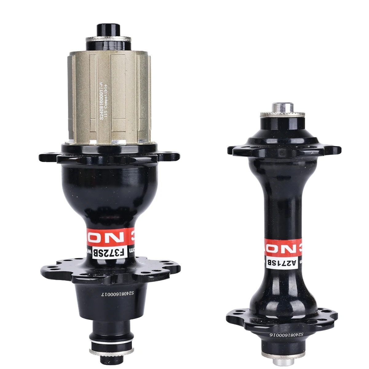 Novatec Joy Rennrad-Naben A271SB/F372SB Vorder- und Hinterachse mit zwei bzw. vier Lagern, V-Bremse, 20/24 Loch, 380g Paar, Dual-Loch-Design – Detail 1