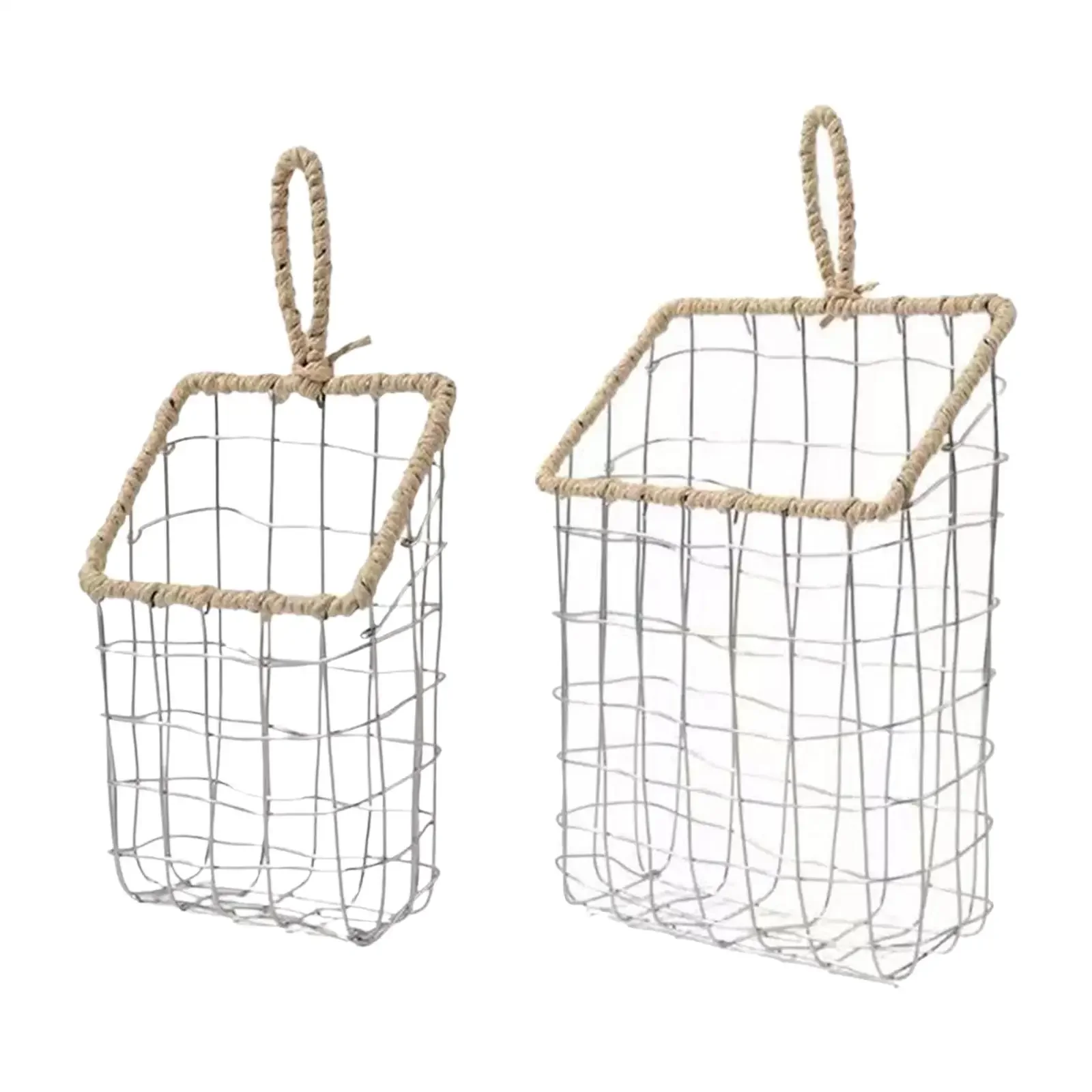 Wall Mounted Hanging Storage Basket Iron Accessories Basket Storage Organizer for Study Room Closet Garage Basement Laundry