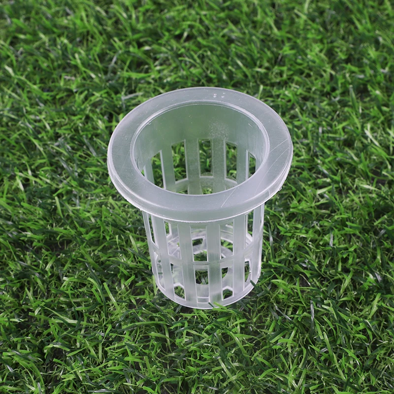 50pcs Growing Basket Hydroponics Basket Vegetable Soilless Growing Plastic Mesh Pot High Quality Garden Planting Pots