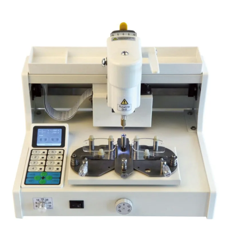 DM-200 punching drilling machine, special punching machine for optical shop equipment, frameless lens punching