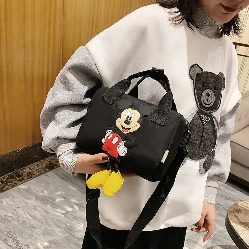 New Disney cartoon Shoulder Bags Cartoons Mickey Mouse Nylon Bag Women Messenger Bag Cute Anime Fashion Handbag Gifts