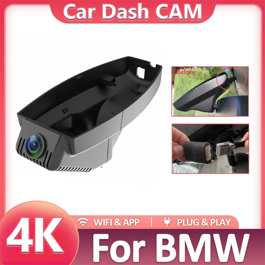 

Автомобильный видеорегистратор Wi-Fi DVR Видеорегистратор Видеорегистратор для BMW 320i e46 e90 e91 e92 e30 530i f10 e39 e34 e36 x1 e84 x5 e70 e53 e87 Видеорегистратор 4K