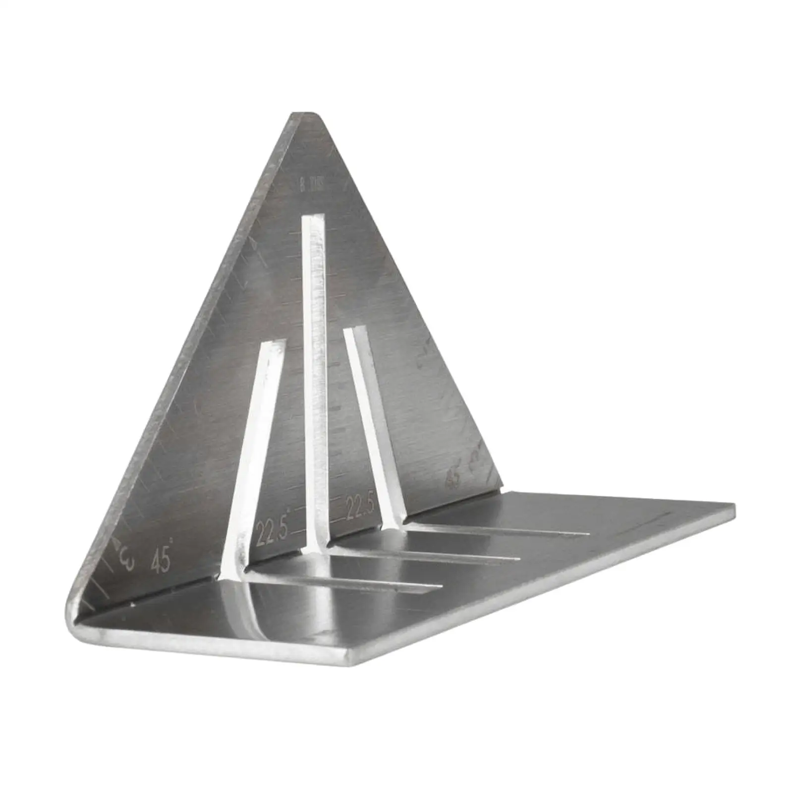Versatile Triangular Marking Square Tool with Stable Base for Checking Angles in Metal Fabrication and DIY Tasks