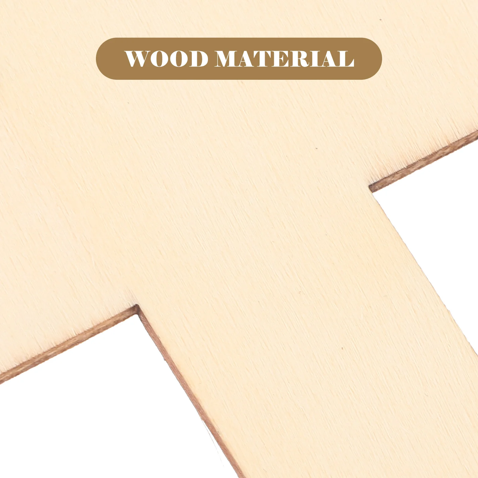 

10pcs Wooden Chips For Crafts Cross Shape Unfinished Diy Tags Hanging Decor Painting Wood Cutouts Festival Gift