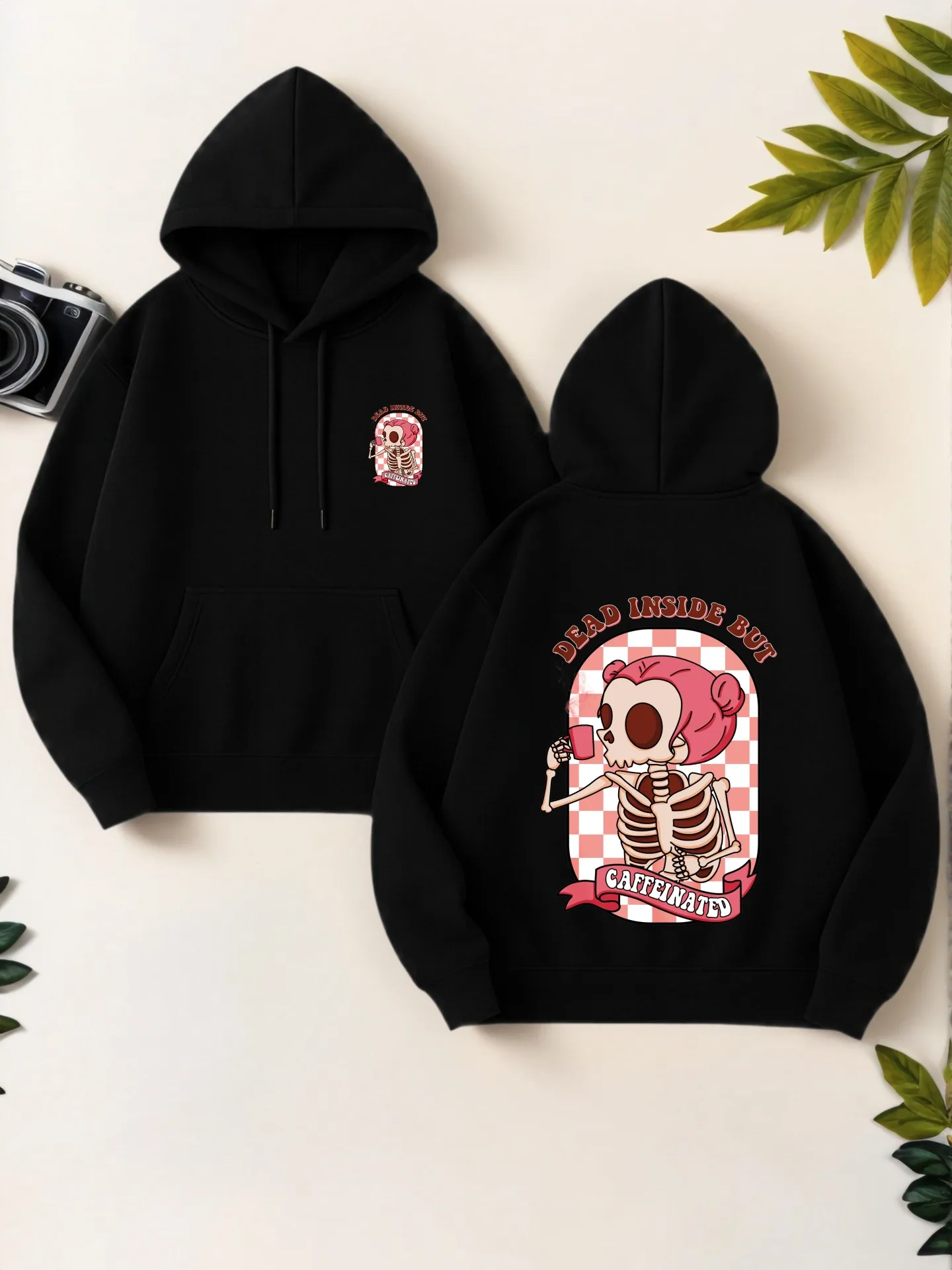 

Graphic Hoodie Women, Cartoon Print, Aesthetic Style, Soft Fabric, Casual Everyday Wear, For Teens