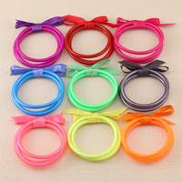 CARTER LISA 3PCS/Set Buddhist Temple Rush Bracelet Fluorescent Color Jelly Silicone All Weather Bangles Waterproof  Jewelry