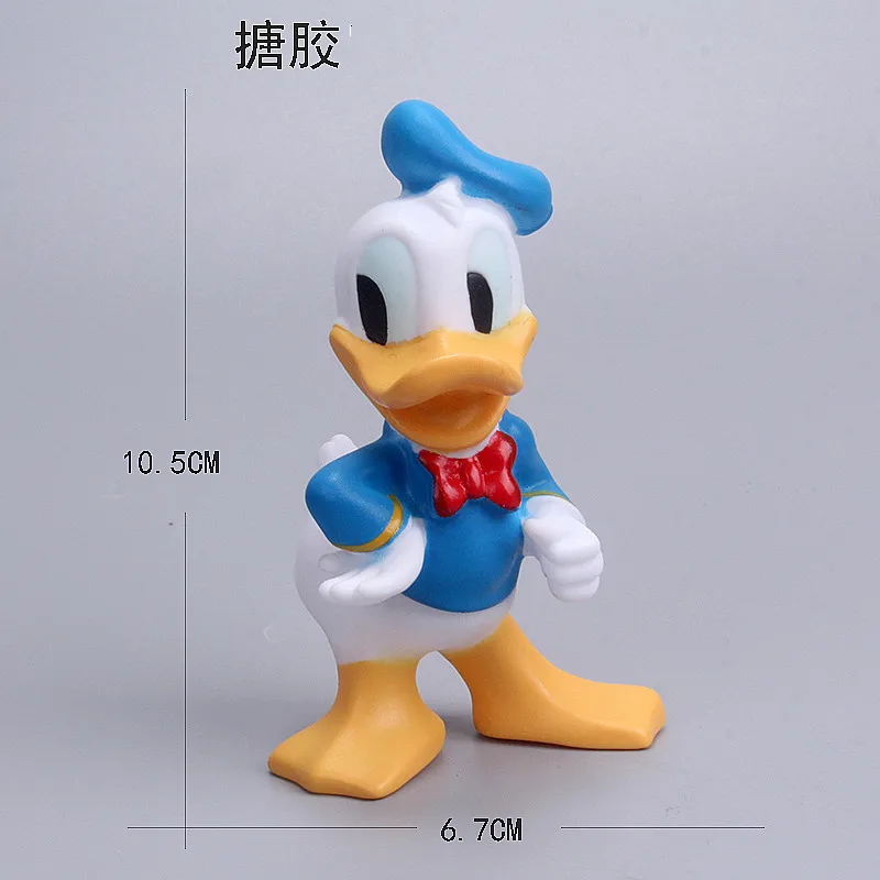 Genuine Disney Donald Duck Daisy Anime Dolls Figure Model Cake Decoration PVC Ornament Cartoon Toys for Children Christmas Gifts