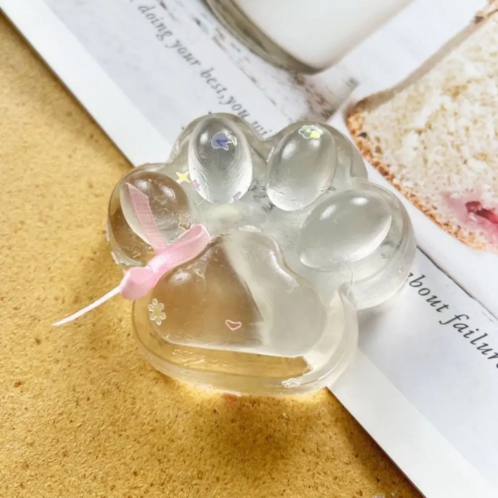 ضوء القمر الأبيض العملاق القط باو ضغط لعبة العجن سوبر كبير القط باو تململ لعبة شفافة لينة القط باو قرصة لعبة