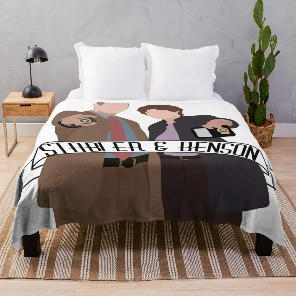 

Detectives Stabler and Benson Throw Blanket Tourist Luxury Thicken Furrys Sofa Quilt Blankets