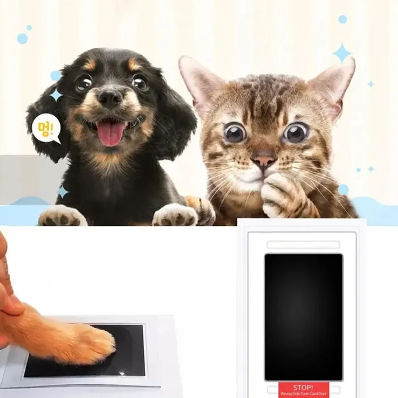 Pet Pawprint Ink Pad Dogs、Cats Pet footprints, create safe, long-lasting memories with our touchless ink pads Souvenir Gift ﻿