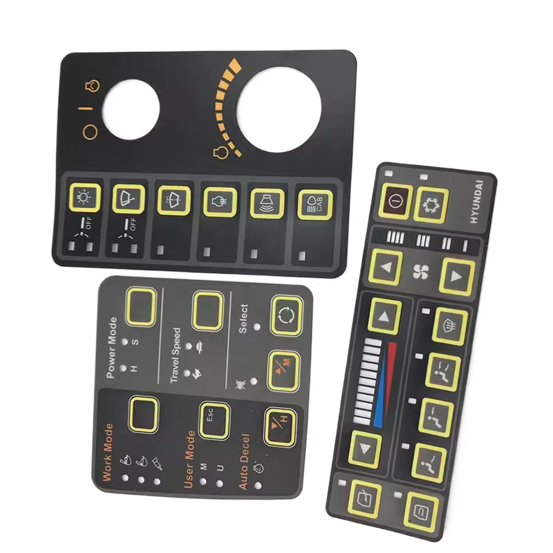 For Hyundai 200/215/225/265/305/-7 Air Conditioning Control Panel Accessories Stickers/Instruments Accessories Excavator Parts