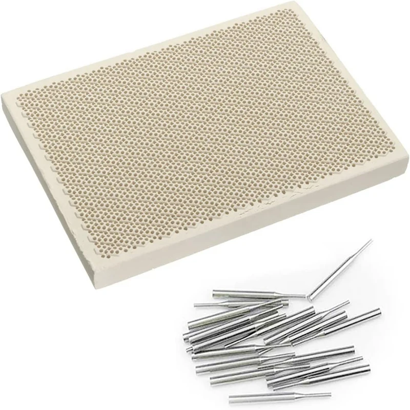 

Honeycomb Ceramic Soldering Board With Needles Rectangle Soldering Honeycomb Panel Jewelry Making Tools,Soldering Block