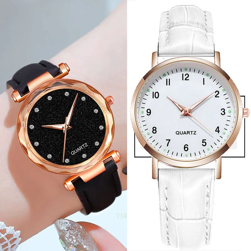 

Fashion Ladies Watch starry sky Diamond Quartz Watch Simple Casual College Small Fresh Female Watch Women Clock Reloj Mujer