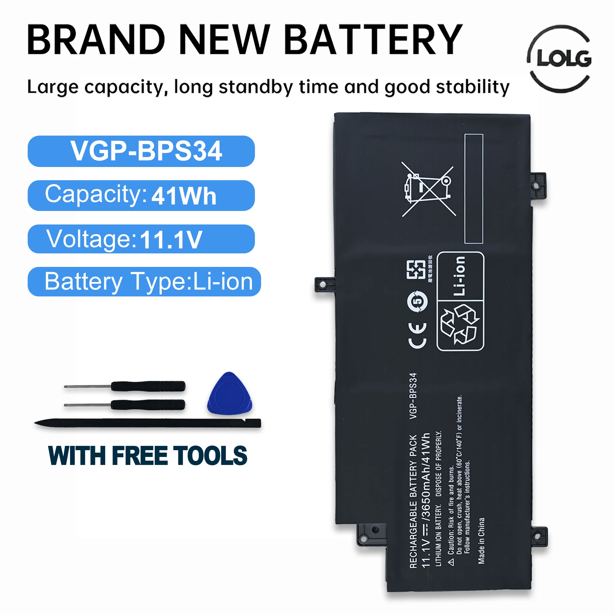 

Аккумулятор LOLG VGP-BPS34 для SONY Vaio Fit 15 SVF15A SVF14A Series SVF15A1ACXB SVF15A1AC XS SVF14A SVF14AC1QU