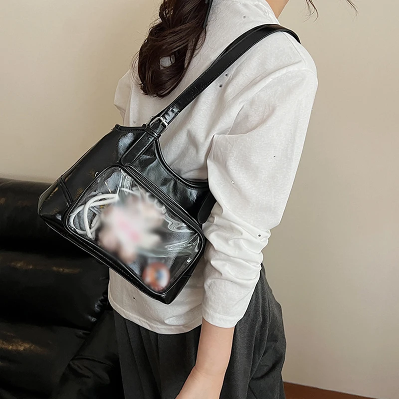 

Japanese Style Pain Bag Cute Large Capacity Itabag Versatile Shoulder Crossbody Tote Handbag for Women Youth Commute Bag