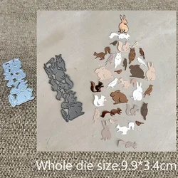 New Design Craft Metal stencil mold Cutting Die forest animals decoration scrapbook die cut Album Paper Card Craft Embossing