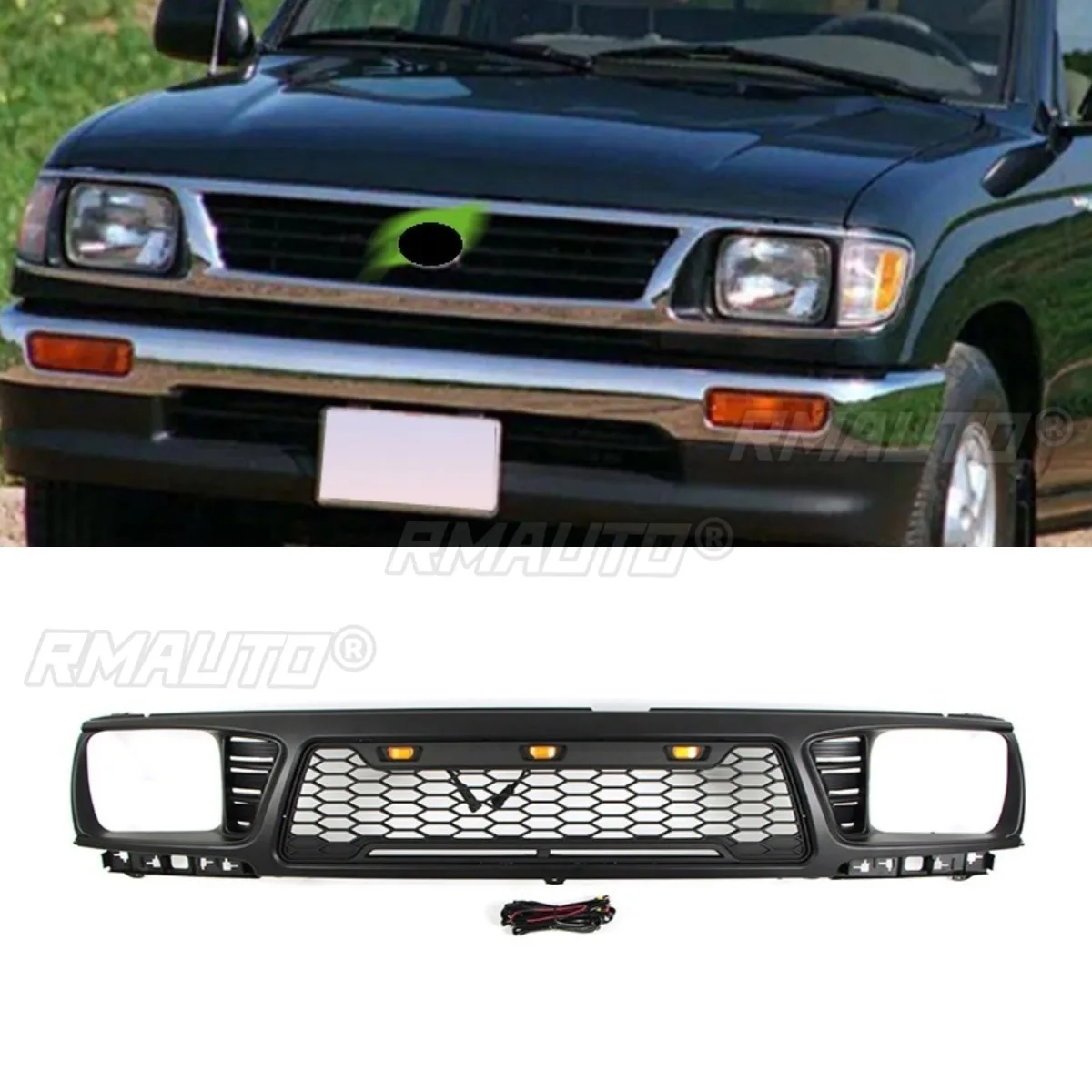 

Car Front Bumper Grill Racing Grills Car Grille for Toyota Tacoma 1995-1997 Body Kit Car Accessories