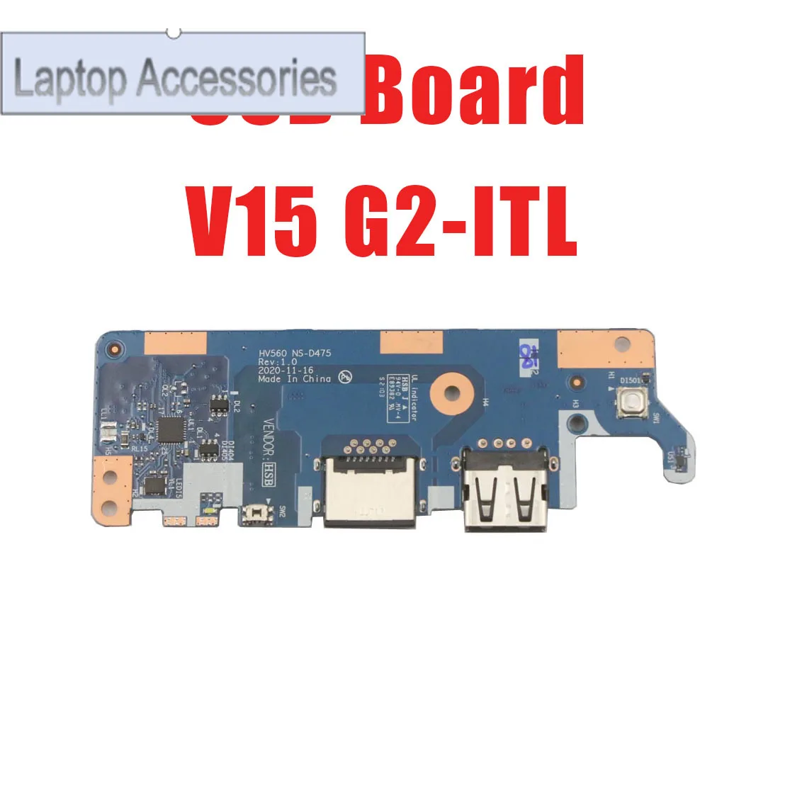 Placa USB para ordenador portátil F para Lenovo V15 G2-ITL 82KB 5C50S25178 NS-D475 HV560 nuevo