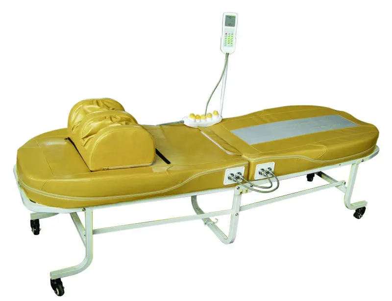

Hot Stone Natural Jade Roller Thermal Physical Infrared Therapy Spine Electric Automatic Whole Body Massage Bed