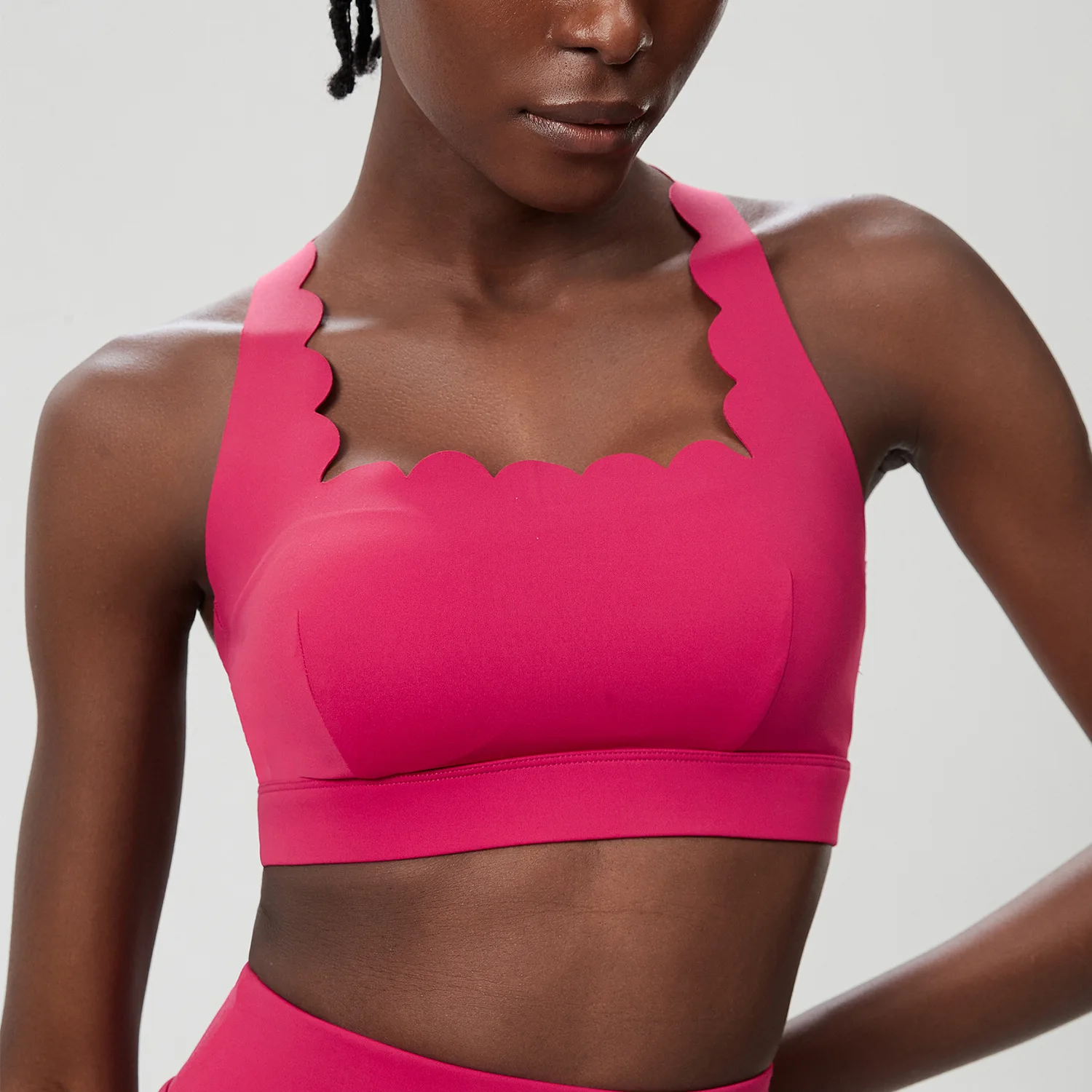 

Maxdutti T-shirt Shoulder Strap Sports Underwear Women's Large Strong Support Anti Shock Fitness Yoga Bra Quick Drying Tank Tops