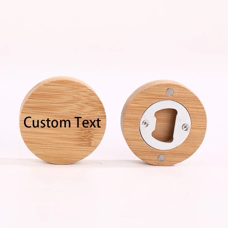 

Customized Personalized Text Wine Bottle Opener Beer Cocktail Creative Magnetic Refrigerator Magnet For Bar Or Home Wine Tools