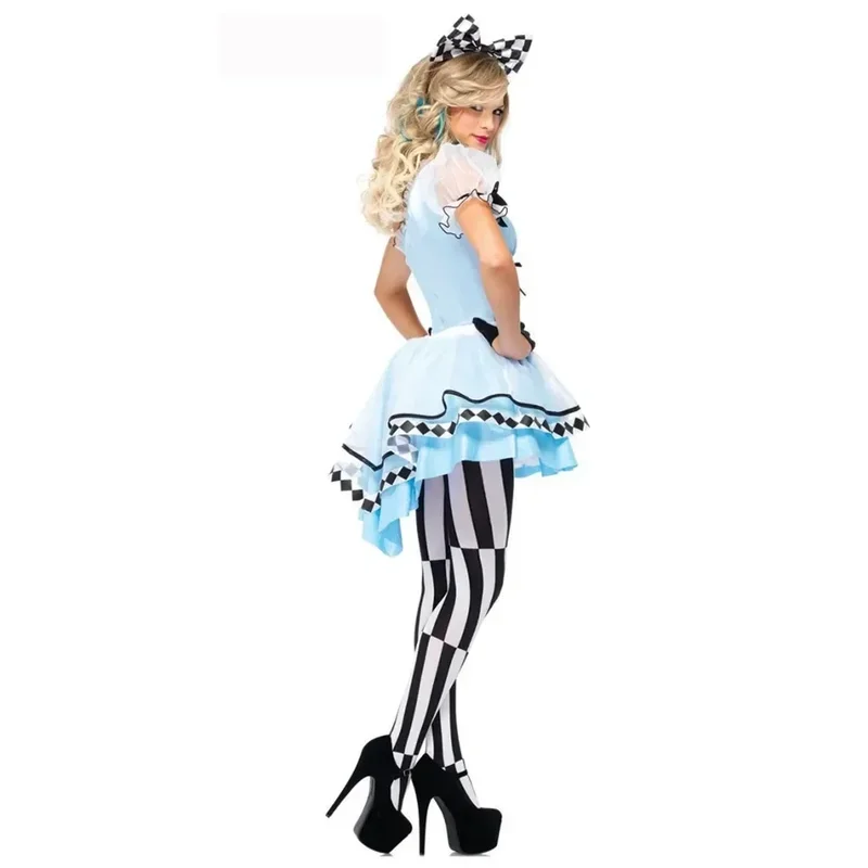 HN8 애니메이션 게임 이상한 나라의 앨리스 블루 파티 코스프레 의상 할로윈 앨리스 드림 시시 메이드 로리타 공주 Dress8...Gf