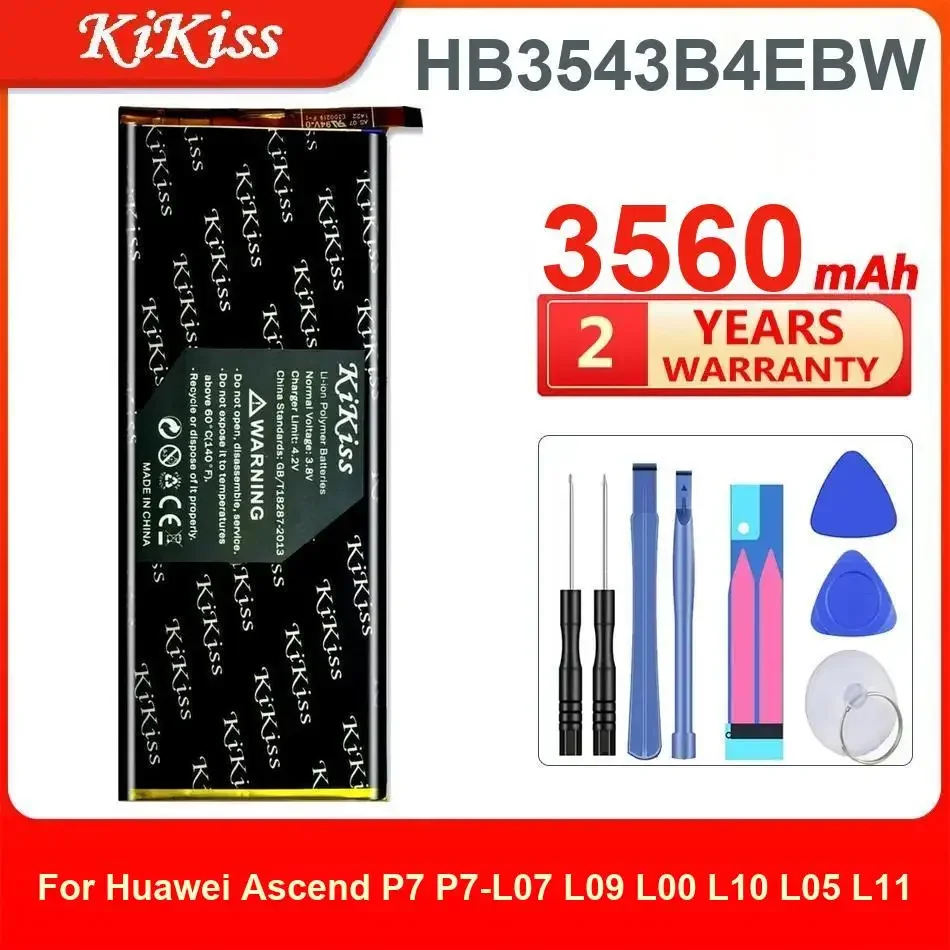 Аккумулятор Kikiss 3560 мАч HB3543B4EBW для Huawei Ascend P7 P7-L07 L09 L00 L10 L05 L11