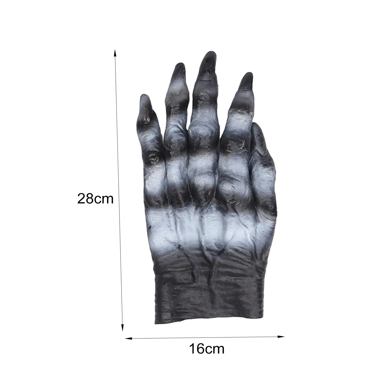Gants de Costume de loup-garou, ongles longs, unisexe, effrayant pour hommes et femmes, Festival de carnaval, mains de loup, déguisement de pâques, jeu de rôle