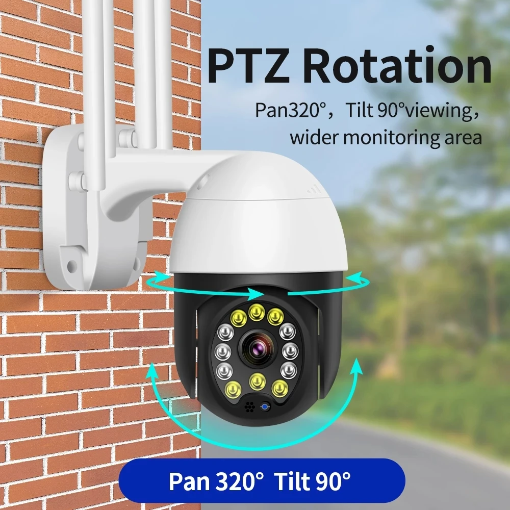 Full HD 2MP Security WIFI Camera Wireless Two Way Audio Motion Detection Video Surveillance Waterproof Pan Tilt Camera Outdoor