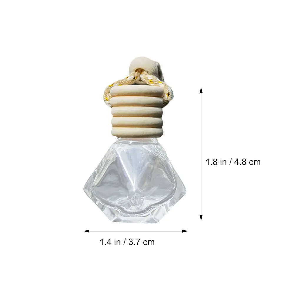 

6Pcs Perfume Bottle Pendants Hanging Essential Oil Diffusers for Car Interior Decor Aromatherapy Air Freshener Refillable