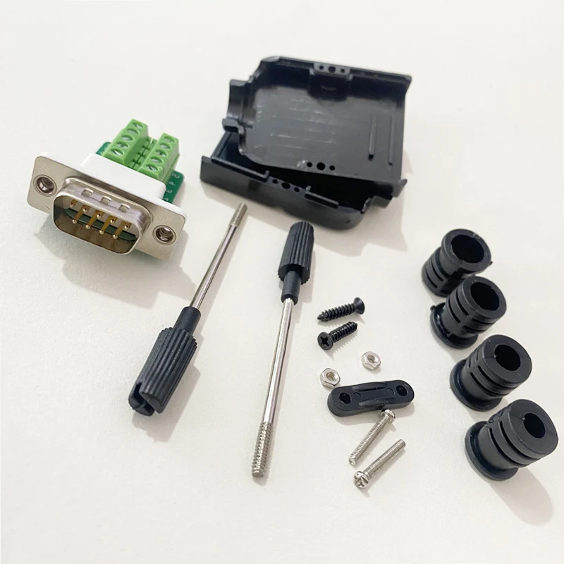 Cltgxdd 1Set DB9 DB15 Stecker-Buchse-Verbinder 9-Pin 15-Pin lötfreier Anschlussstecker RS232 COM Serieller Port D-SUB Breakout-Verbinder – Detail 6
