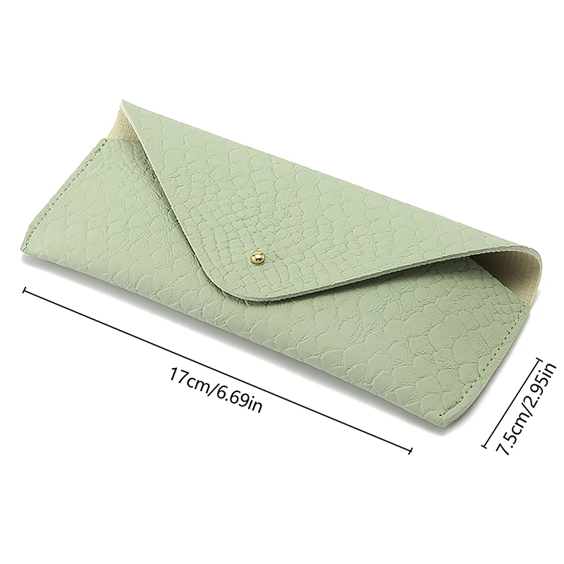 Snakeskin Pattern Glasses Case PU Leather Glasses Bag Lightweight Sunglasses Box Solid Color Simply Eyewear Cases