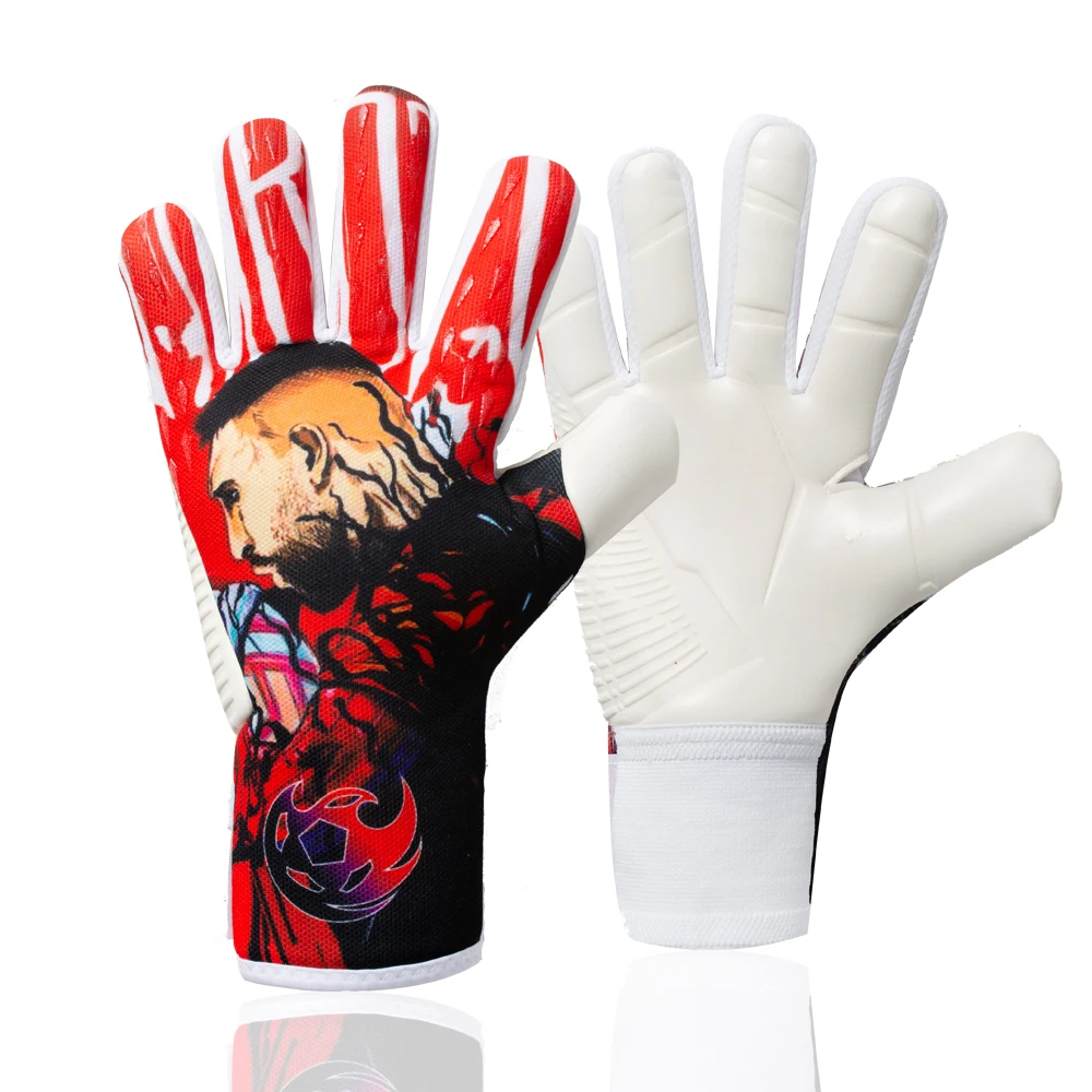 Guantes de portero de fútbol de látex para niños y adultos, protección profesional gruesa, deportes de Fútbol, novedad