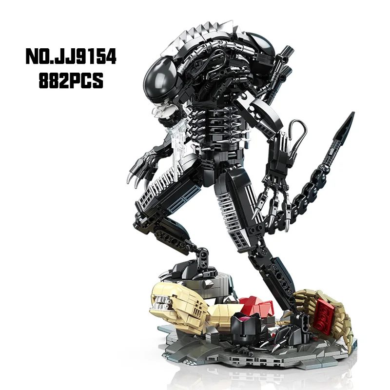 

Креативные строительные блоки MOC Alien Monster, набор кирпичей, фигурки «сделай сам», сборка модели, комплект игрушек для детей, взрослых, подарки для мальчиков