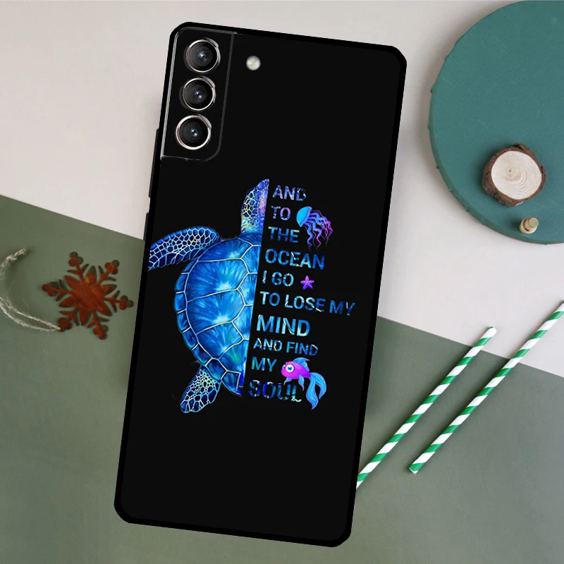 Sea Turtles Case For Samsung Galaxy S23 S22 Ultra S20 S21 FE S8 S9 S10 Plus Note 10 20 Ultra Back Cover