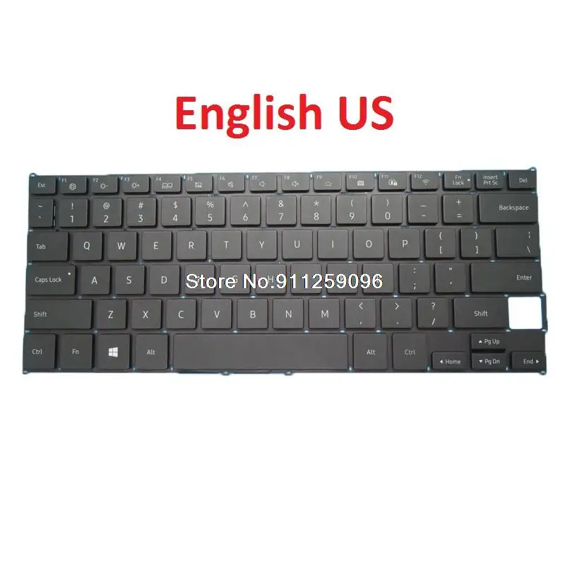 Laptop Keyboard For Samsung NP730XBE NP730XBV 730XBE 730XBV Korea KR English US DOK-V6579A With Backlit New