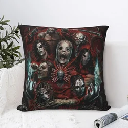 Slipknots Poster Square Pillow Case Cushion Covers Awesome Polyester Decorative Pillowcase for Home 45*45cm