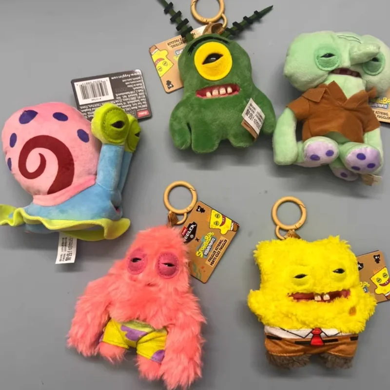 Originele Fuggler Grappig Lelijk Monster Spongebob Squarepants Serie Knuffel Collectible Sleutelhanger Hangende Tas Charme Ornament Geschenken