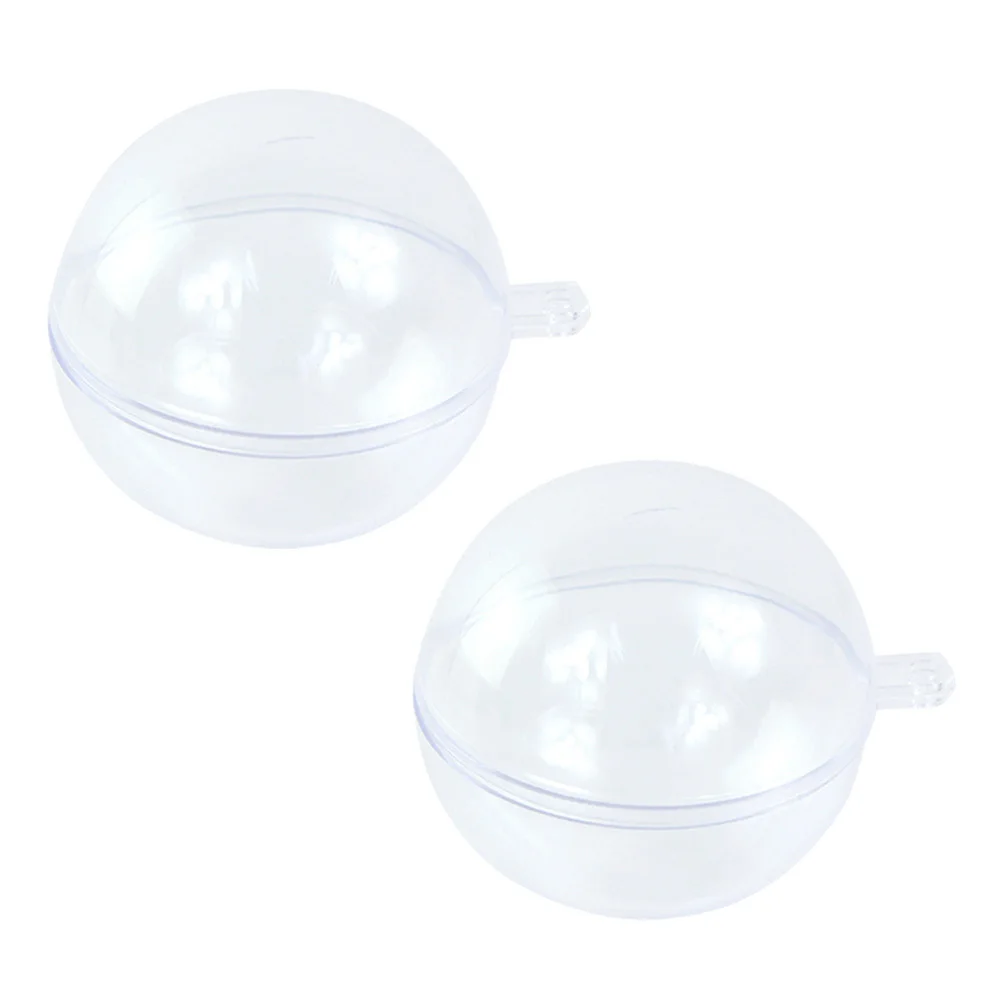 

15Pcs Transparent Plastic Candy Box Ball Shape Small Seam Tight Wedding Favor Boxes Macaron Biscuit Cookie Container