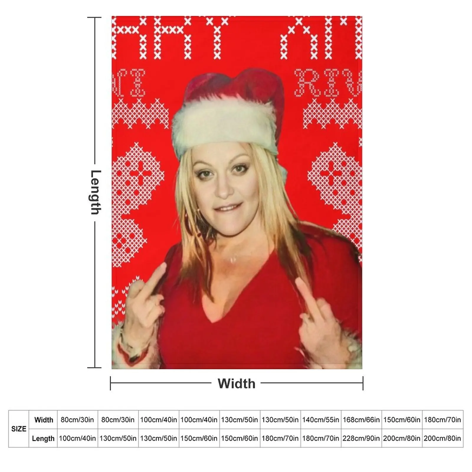 Merry Xmas Jenni Rivera Throw Blanket couch cozy soft plush fuzzy picnic outdoor blanket