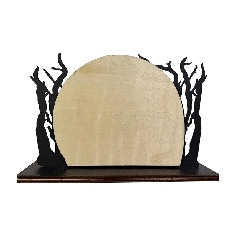 صورة ظلية لفرسان الرأس لتزيين سطح المكتب للهالوين، تمثال صورة ظلية للخيول بدون رأس مع خلفية-ABXK #2