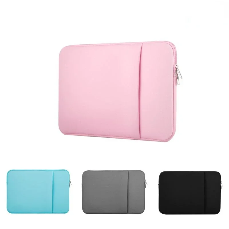 Soft Laptop Bag Sleeve 15.6 17.3 inches For Macbook Air Case 2021 Pro 11 12 13 14 15 17 inch Huawei Handbag Laptop Sleeve Cover