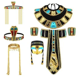 Egyptian Queen Princess Cosplay Accessory Halloween Party Women Egypt King Cleopatra Queen Ancient Egypt Dress Up Sets